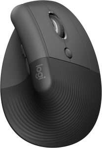 Logitech Lift vertical ergonomic wireless mouse with quiet click technology