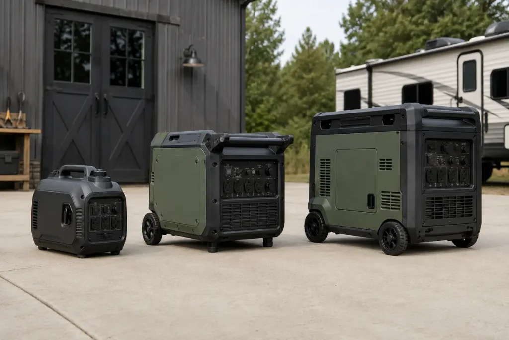 Quiet Generators & RV Power Guides | QuietTechReport Three quiet inverter generators in compact, RV-ready and home-backup size classes